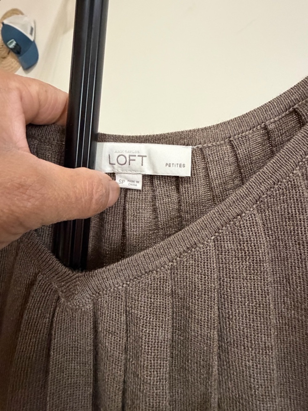 LOFT Olive Mini Dress with Belt - Picture 6 of 6